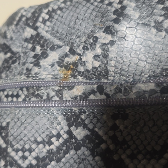 Steve Madden Gray Snake Print Heeled Boots - Picture 7 of 7